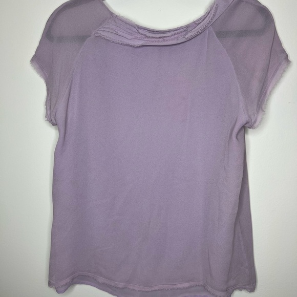 Talbots Women's Tops Blouse Short Sleeves Size 10 Blue - Picture 6 of 6